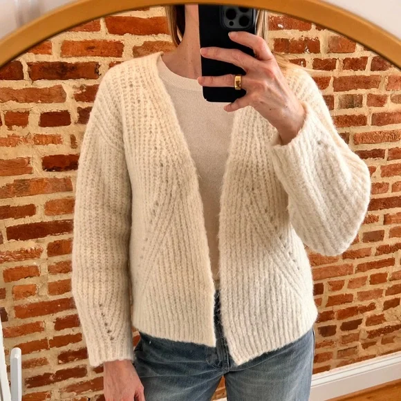 Sezane cream cardigan size small - Picture 5 of 5